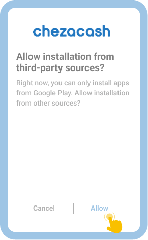 Enable installation from unknown sources