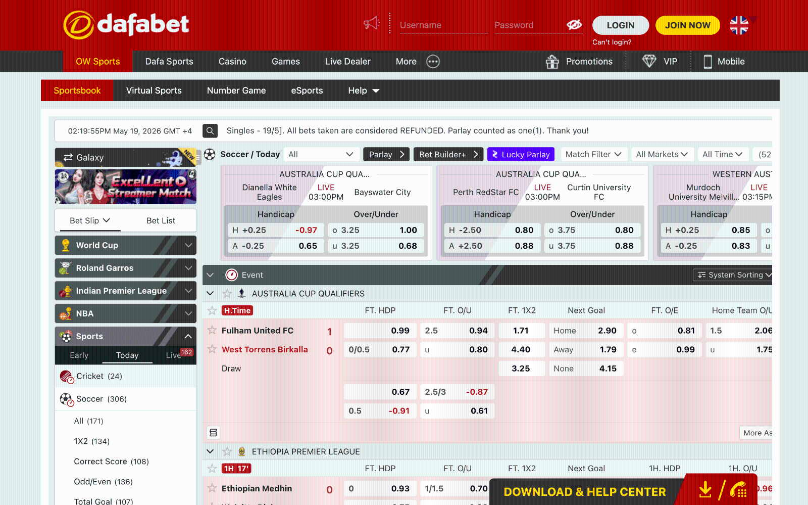 Dafabet General Info