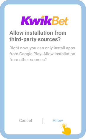 Enable installation from unknown sources