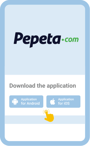 Download and install the official Pepeta app