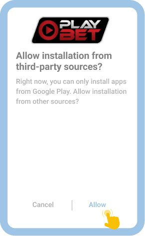 Enable installations from unknown sources