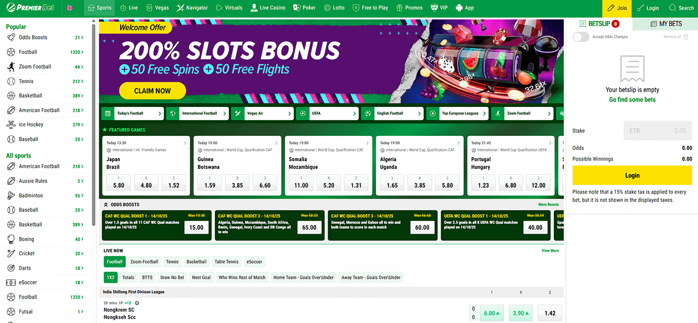 Premier Bet General Info